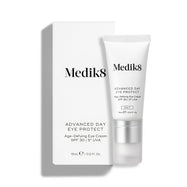 Produkt Advanced Day Eye Protect je umiestnený pred bielou kartónovou škatuľkou.